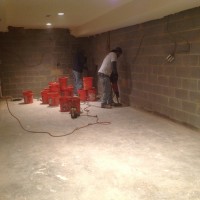 Installing A Basement Waterpoofing System in Baltimore
