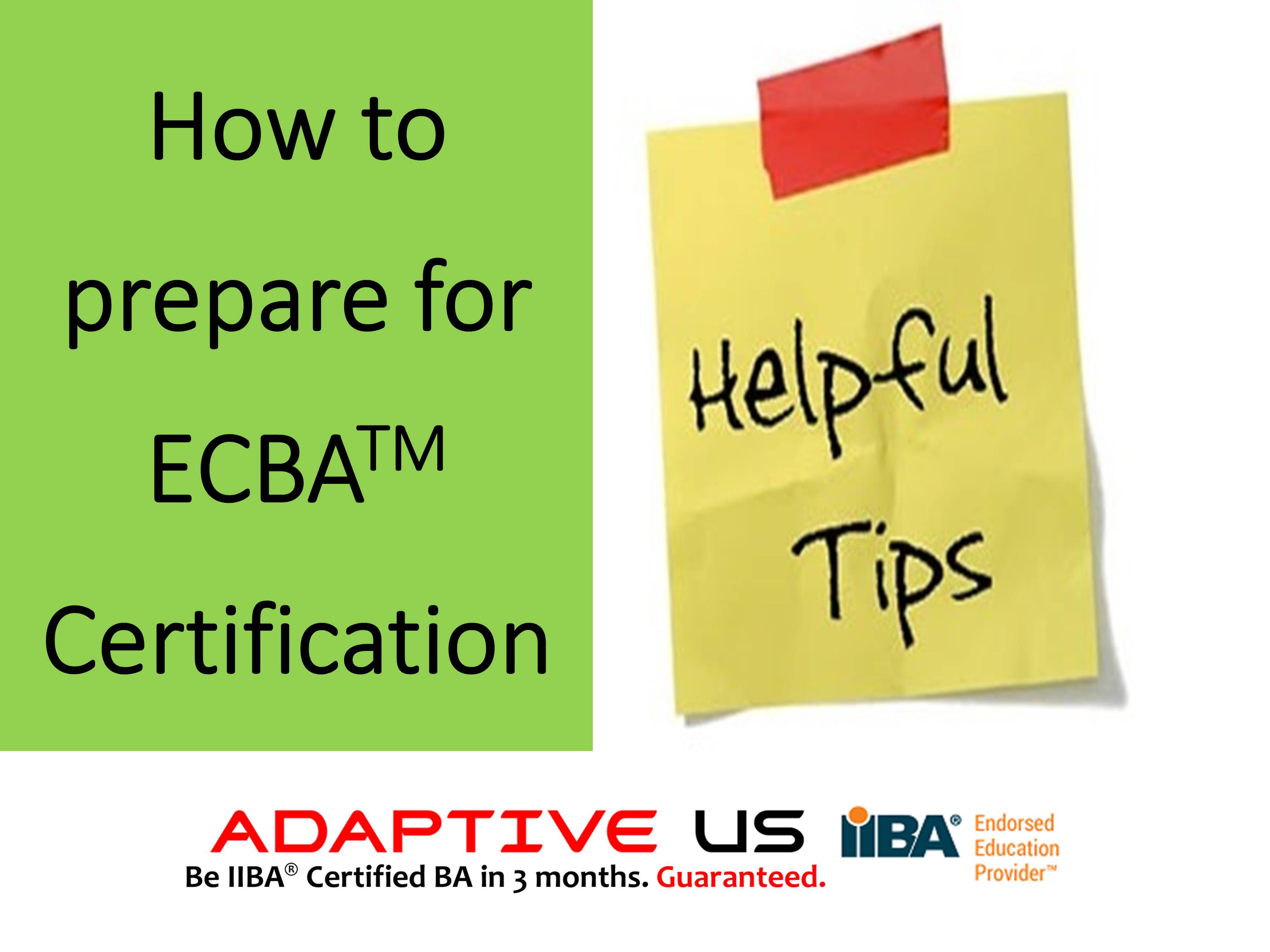 How to Prepare for ECBA Certification from IIBA